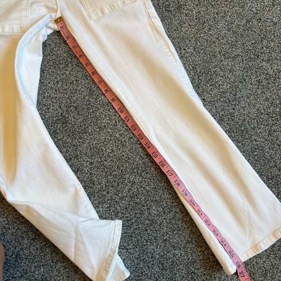 Frame Denim Le Crop Mini Boot Jeans in Blanc size 26 - Picture 11 of 13